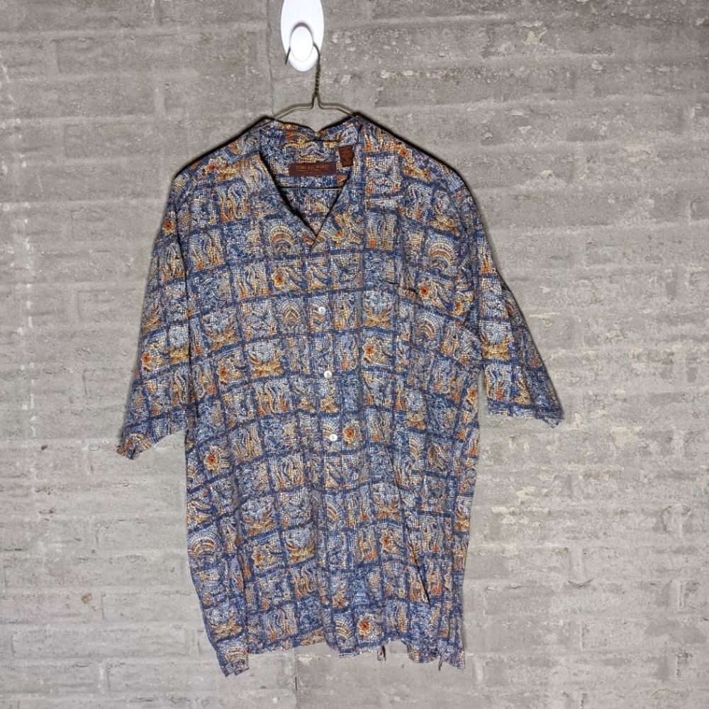 Tori Richard Mosaic Button Down XL